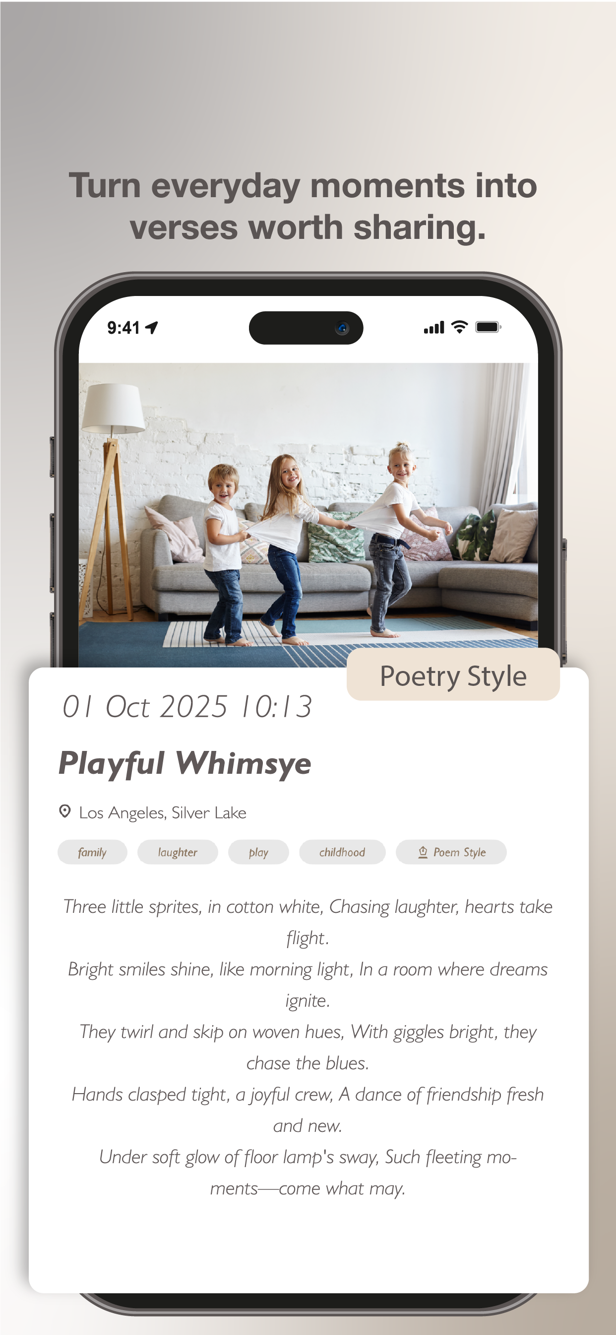 AI-crafted stories in 30+ styles