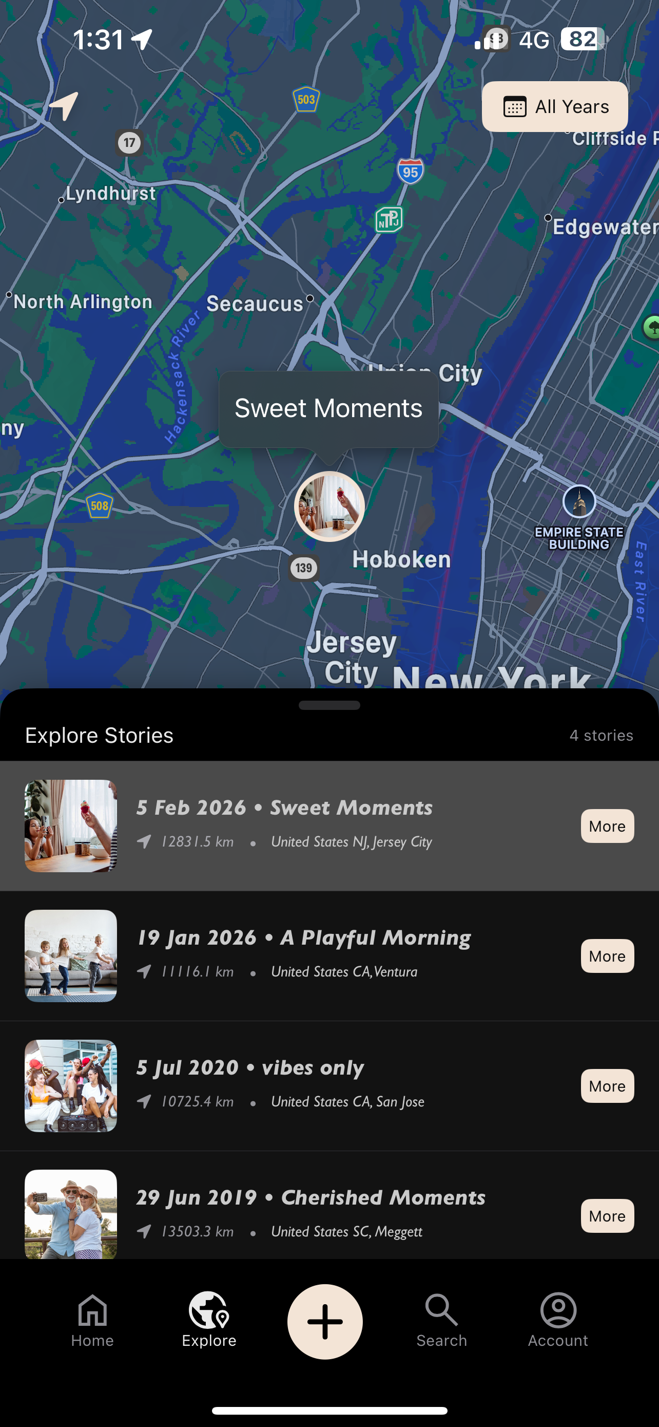 Map Exploration - Visualize your journey on an interactive map